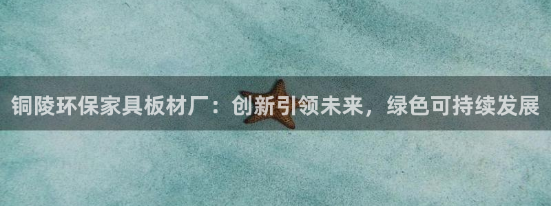 USDT钱包地址格式：铜陵环保家具板材厂：创新引领未来，绿色